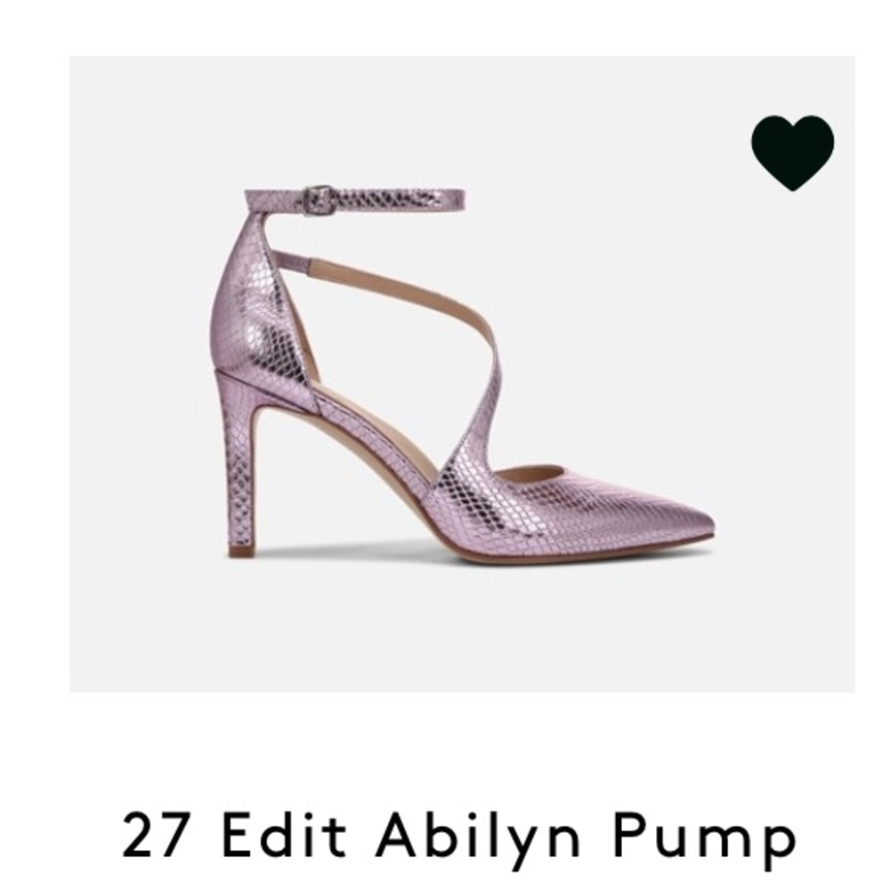 New Naturalizer 27 Edit Abilyn Pumps / Rosa Pink Snake Leather / 7.5